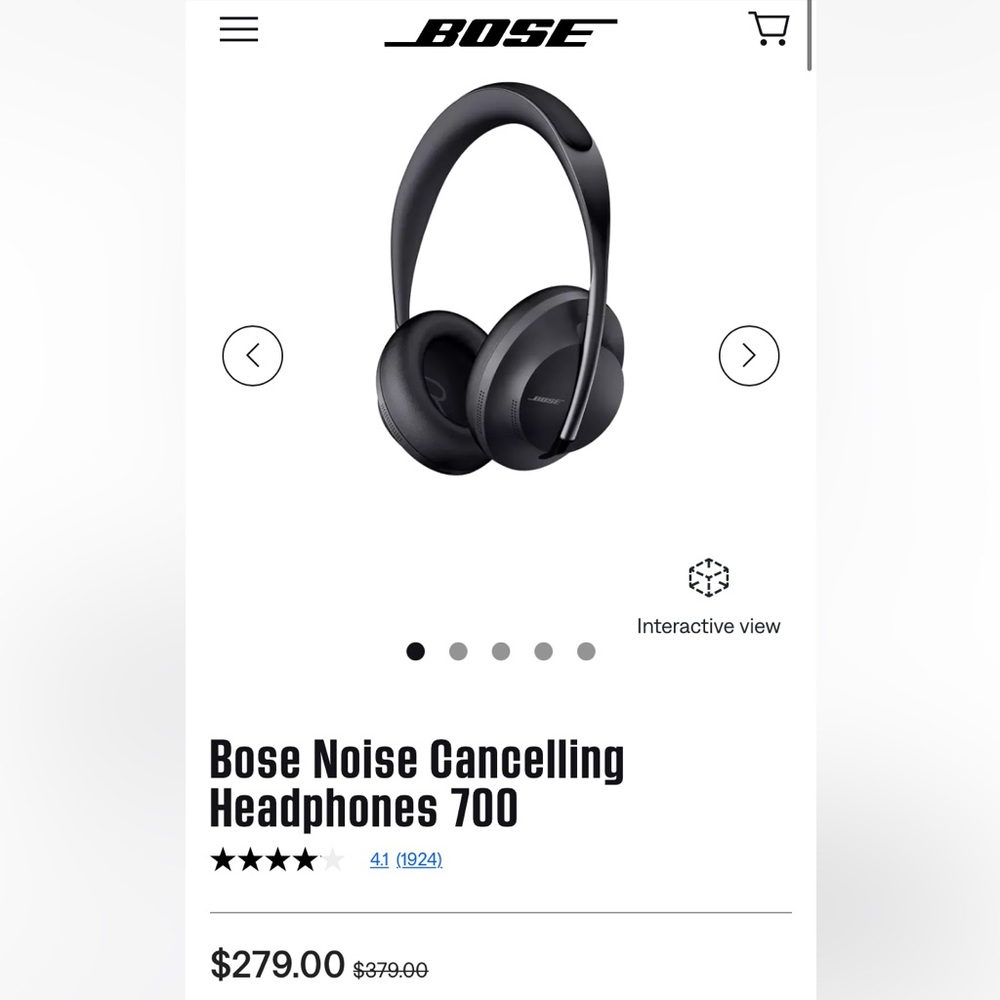 BOSE NOISE CANCELING HEADPHONES